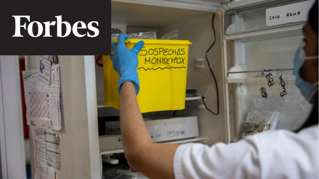 Woman in the lab with Monkeypox samples